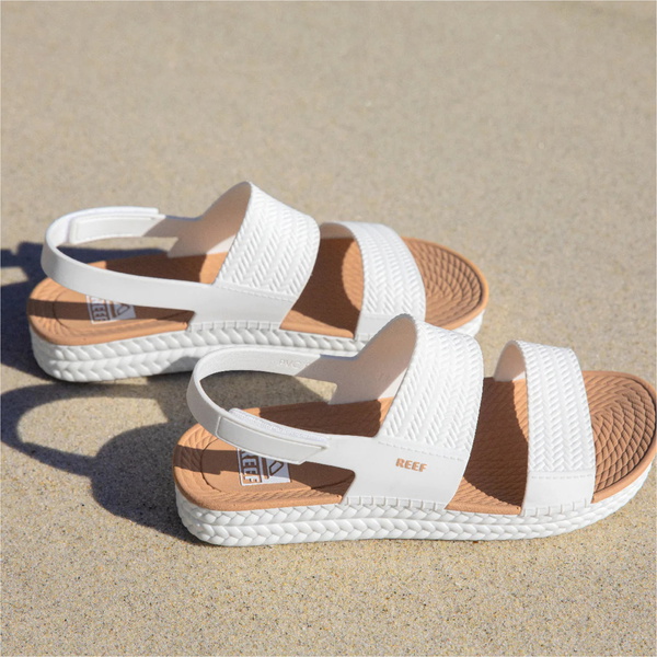 2026 Reef Womens Water Vista Sandals CI8573 - White / Tan